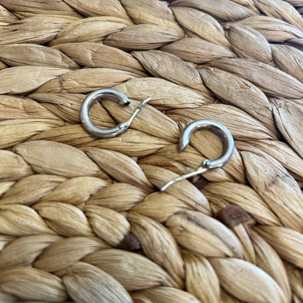 Dainty Silver Hoop Earrings